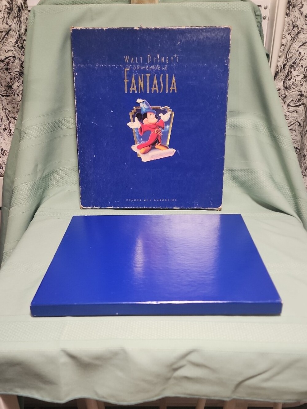 Disney Fantasia Deluxe LaserDisc with Sorcerer Mickey Artwork - Blue